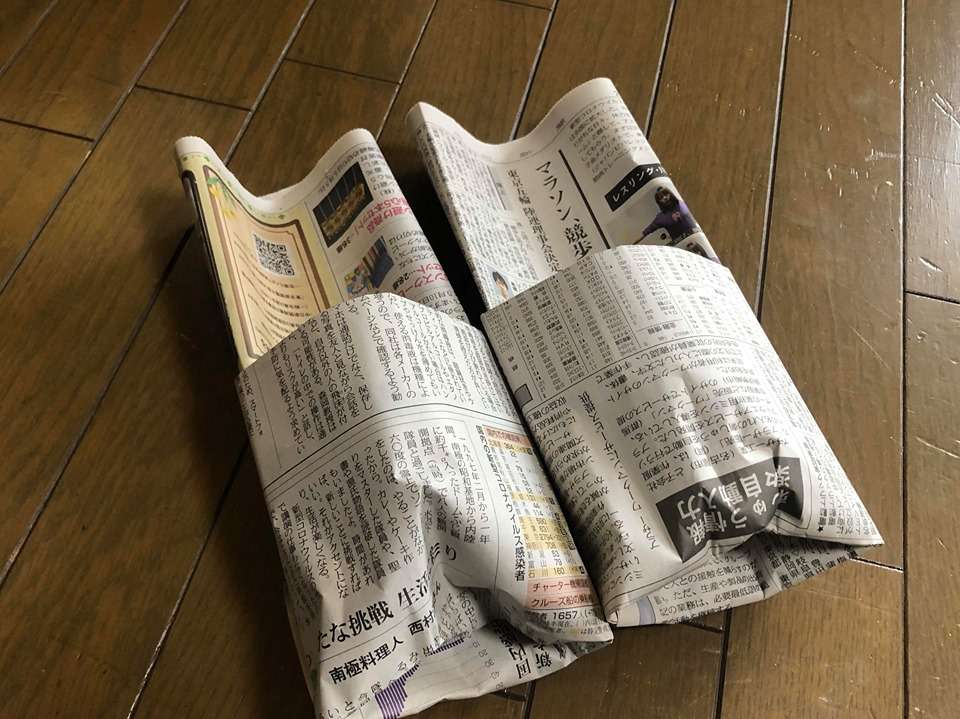 販売 新聞 で スリッパ